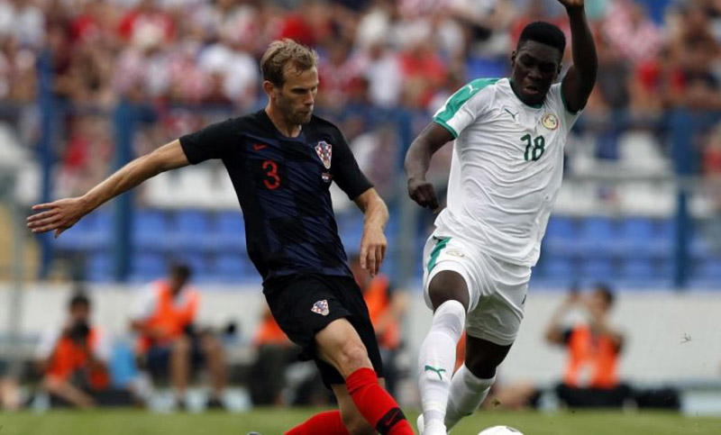 Croacia reaccionó a tiempo y derrotó a Senegal en un amistoso