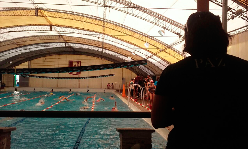 Primer encuentro de CDD de natación en el club Echesortu