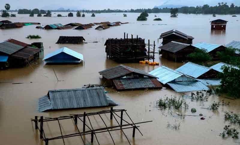 Al menos diez muertos en inundaciones en Birmania