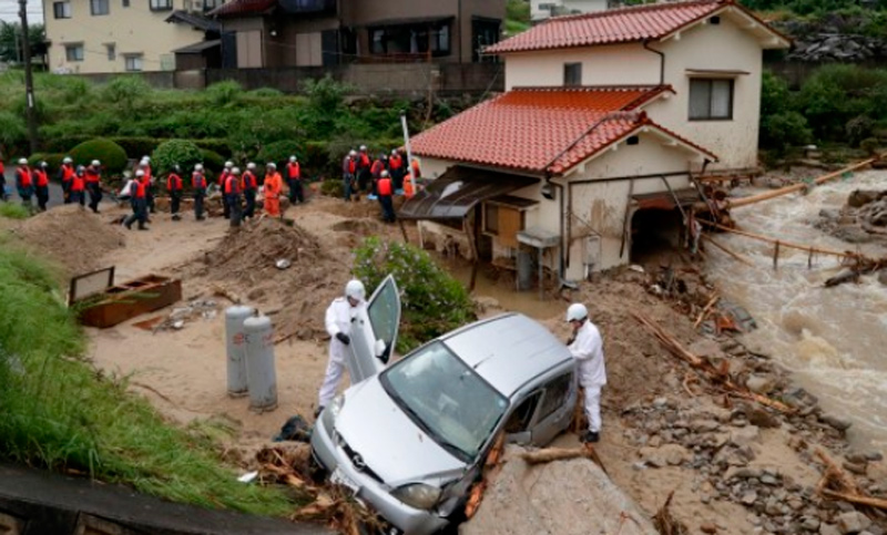 Las lluvias en el oeste de Japón dejaron al menos 60 muertos