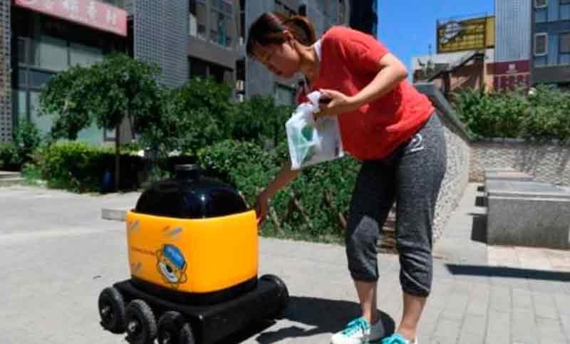 El robot repartidor llega a China