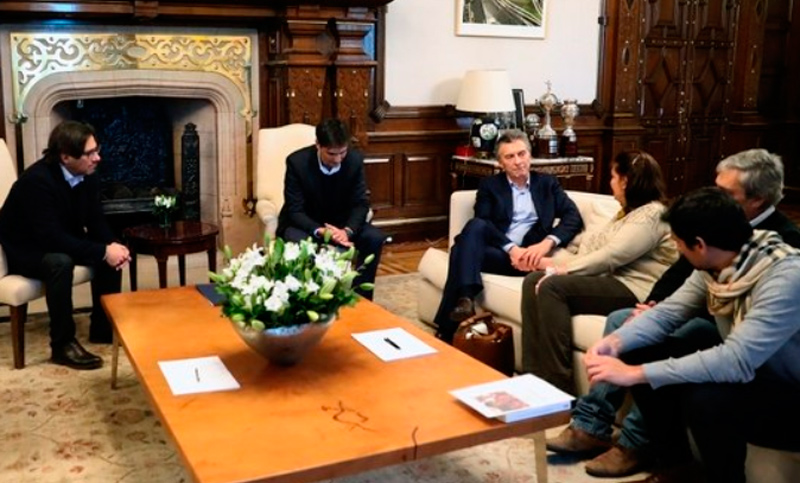 Macri se reunió con los familiares de Juan Cruz Ibáñez