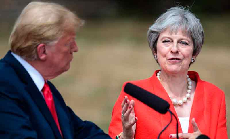 Trump sugirió a May demandar judicialmente a la UE por el Brexit