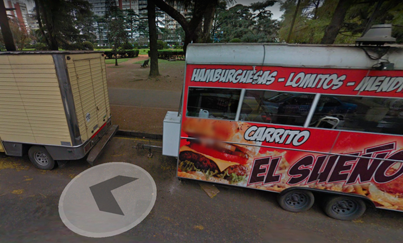 Bomba incendiaria contra un carrito del Parque Independencia