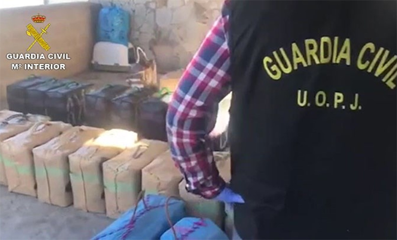 Siete detenidos en España por robar droga a narcos para luego revenderla
