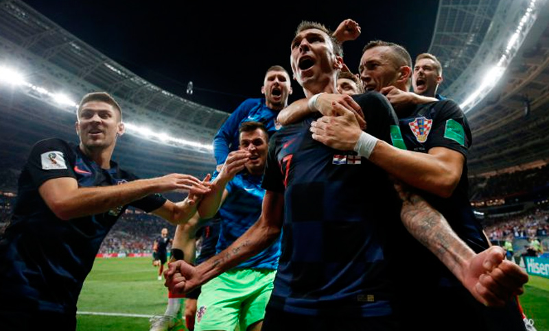 Croacia venció a Inglaterra en el suplementario y es finalista
