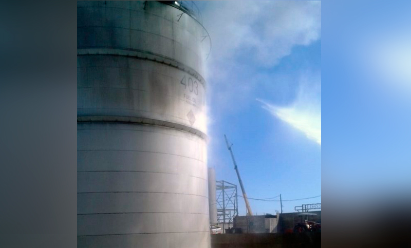 Explotó un tanque de biodiesel en la planta de Vicentín
