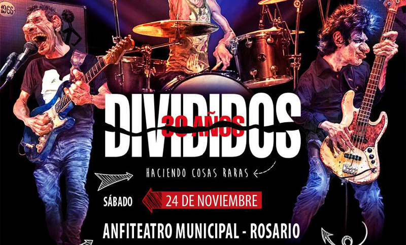Divididos festeja sus 30 años en Rosario con un gran show