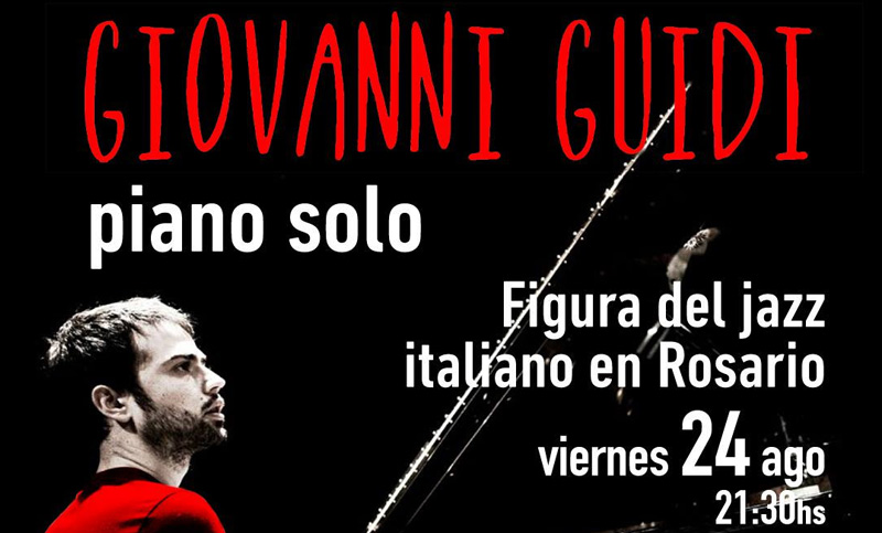 La revelación del jazz italiano, Giovanni Guidi, llega a Rosario