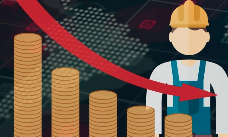 El salario cayó 8,6% con respecto a noviembre de 2015