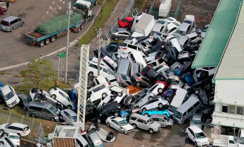 El tifón Jebi deja al menos 11 muertos y numerosos daños en Japón