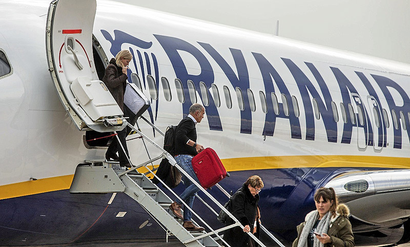Ryanair anuló cientos de vuelos por huelga en seis países europeos