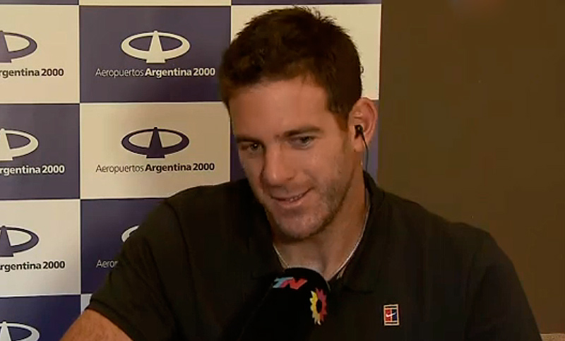 Del Potro regresó al país y habló de la final perdida contra Djokovic