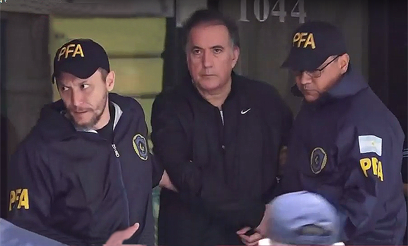 Detuvieron a Oscar Thomas buscado por la «causa de los cuadernos»
