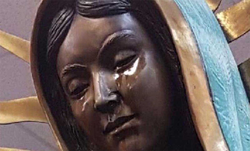 No encuentran “causas naturales” para lágrimas de la Virgen de Guadalupe