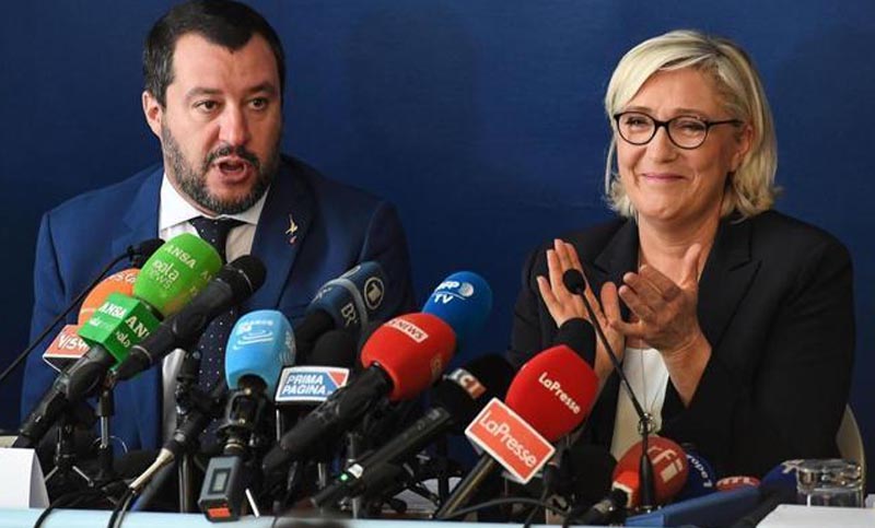Matteo Salvini y Marine Le Pen se alían para “salvar” Europa