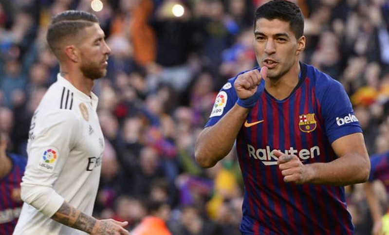 Barcelona apabulló al Madrid con un triplete de Luis Suárez