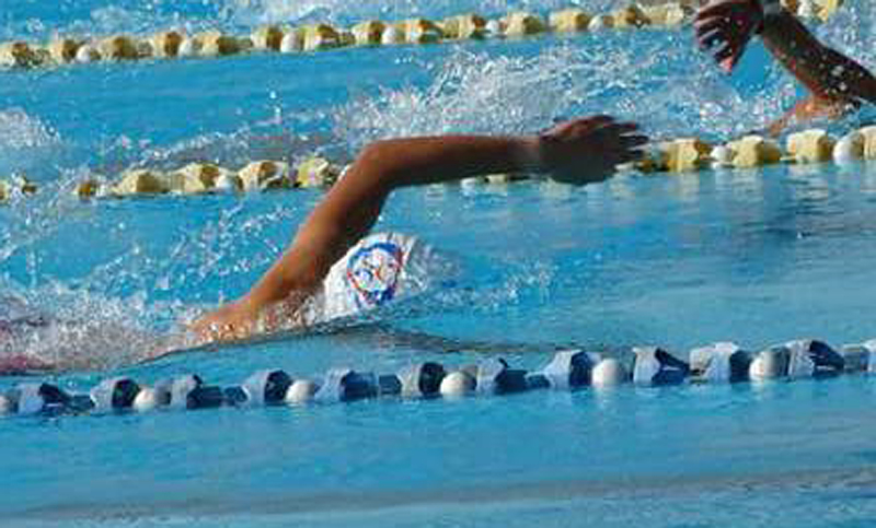 El campeonato promocional de natación se desarrolla en el club Náutico
