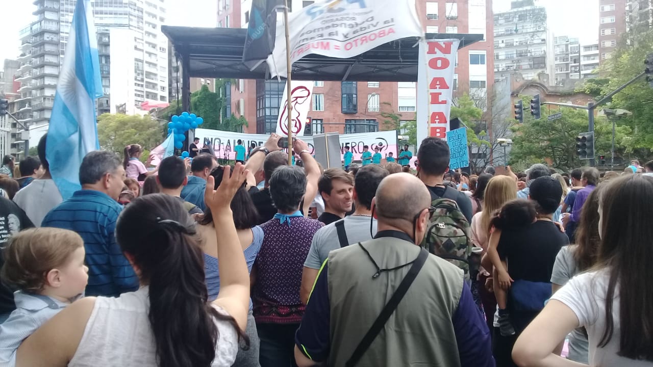 Manifestación en Rosario en contra de la Educación Sexual Integral