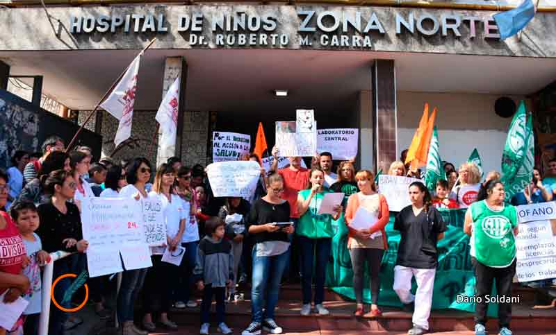 Realizan un abrazo al Hospital de Niños Zona Norte