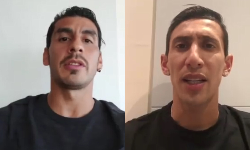 Guzmán y Di María hablaron del clásico con un texto de Lutman