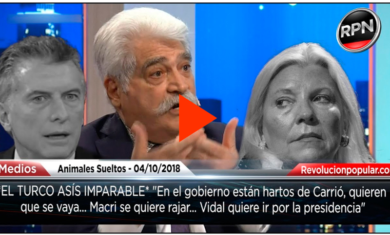 Jorge Asís: «En el gobierno están hartos de Carrio y quieren que se vaya»