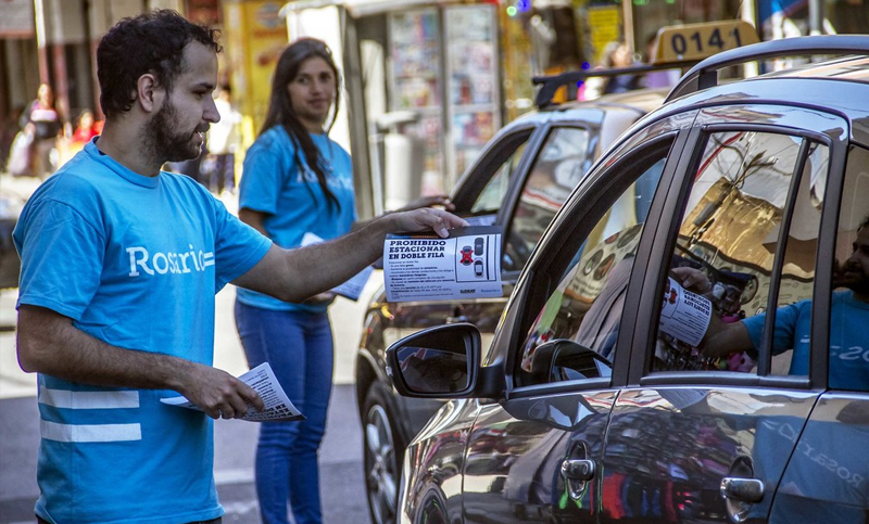 Campaña contra la doble fila: más de mil actas y retenciones fueron dispuestas en octubre