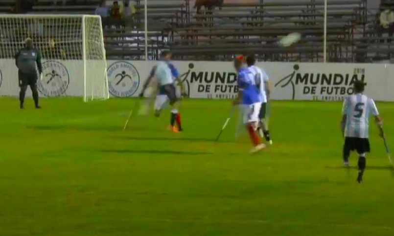 Argentina empató en el debut del mundial de fútbol de amputados