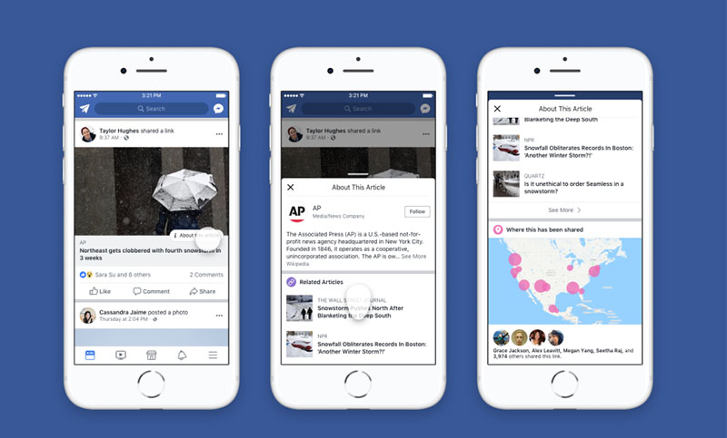 Facebook quiere ayudar a la gente a evaluar mejor las noticias
