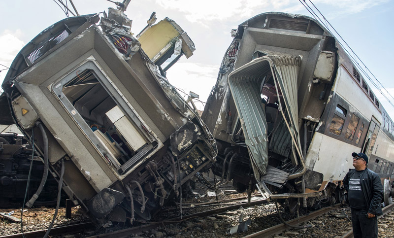 Siete muertos y más de 80 heridos en accidente de tren en Marruecos