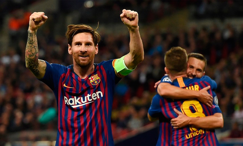 Messi brilló en Wembley con un doblete y victoria del Barcelona sobre Tottenham