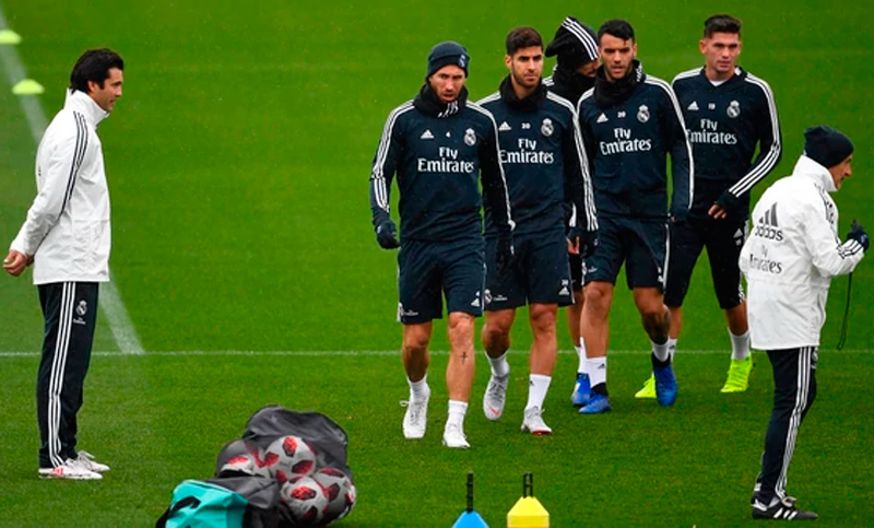 El rosarino Santiago Solari, a cargo de la práctica del Real Madrid