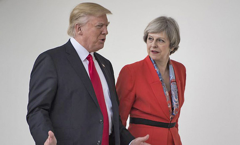 May desmintió a Trump sobre el acuerdo del Brexit y el comercio con EEUU