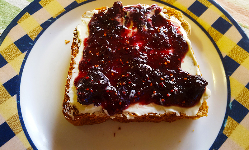 Mermelada de moras salvajes