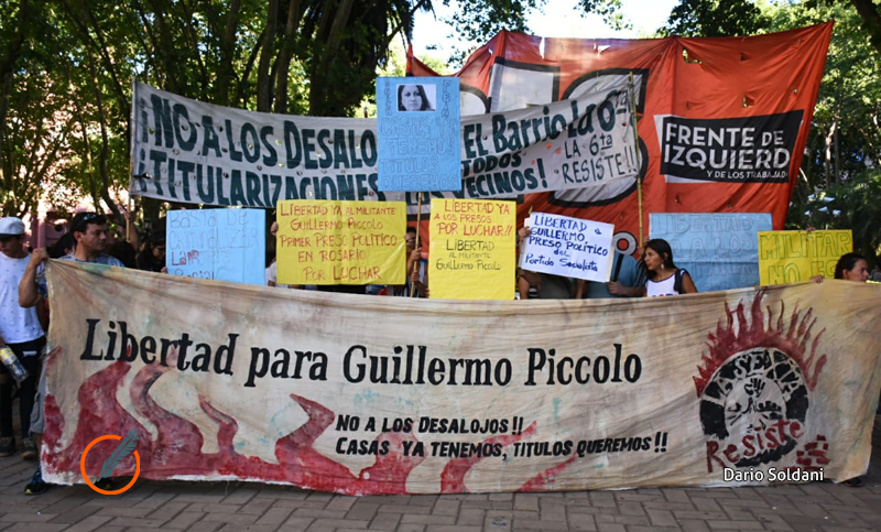 Salidas laborales para Píccolo, referente barrial de la Sexta detenido por protestar