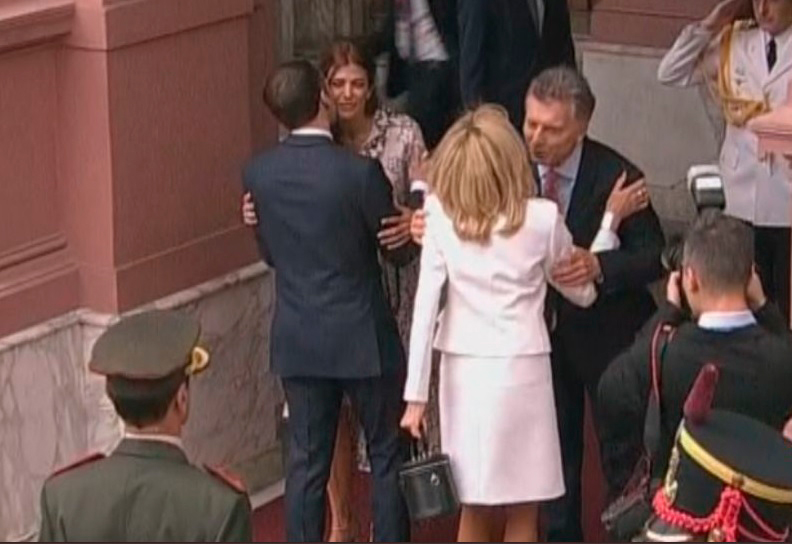 Macri recibe a Macron en Casa Rosada luego del papelón de Michetti en el arribo del Francés
