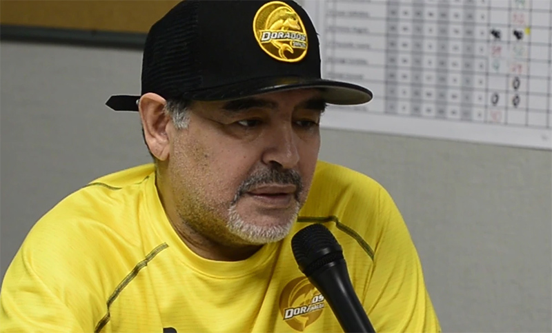 Suspenden a Maradona y no podrá dirigir hoy a Dorados ante Mineros