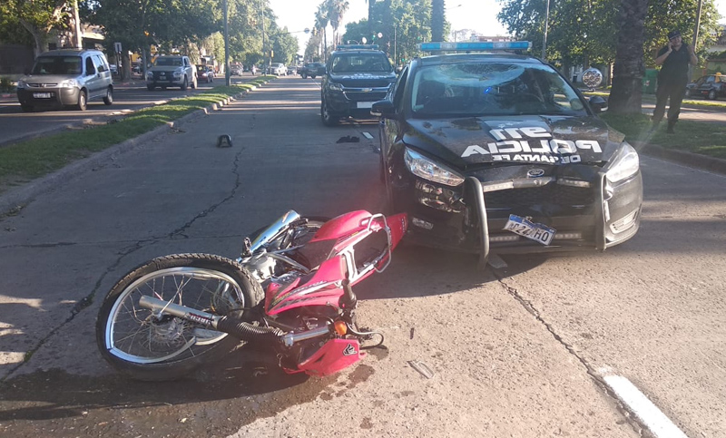Persecución y choque de película en zona Norte