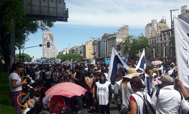 Los movimientos sociales llevan adelante una jornada de lucha en CABA