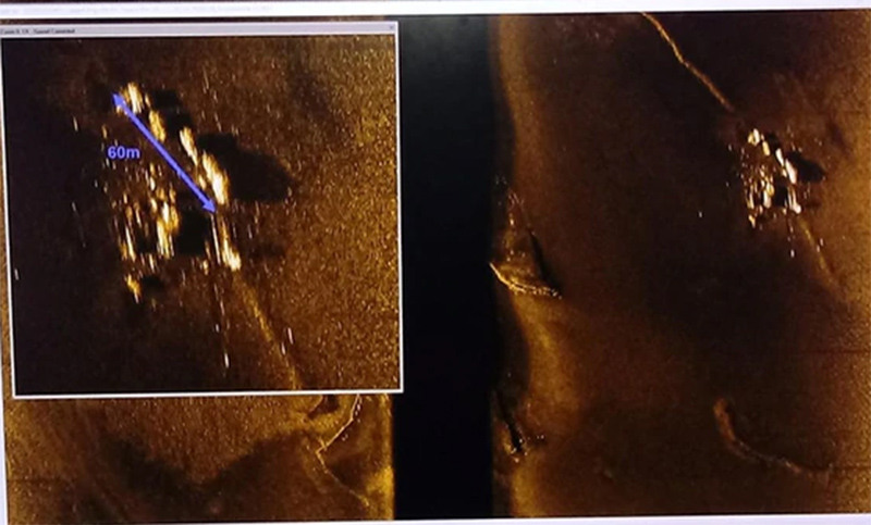 La armada mostró tres fotos del submarino a los familiares: la nave implosionó