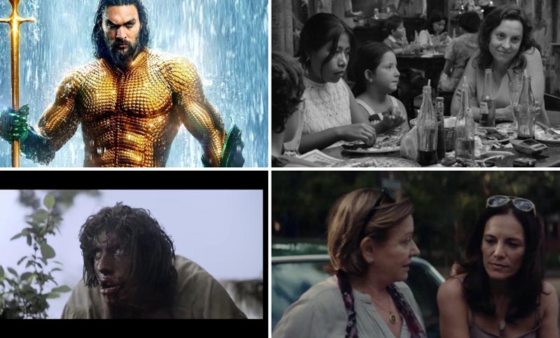«Aquaman» y «Roma» son los estrenos más fuertes de la semana