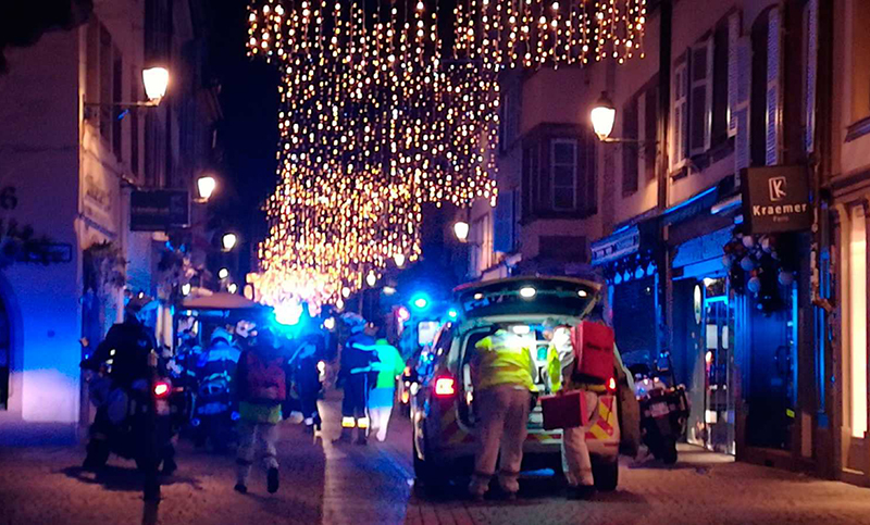 Cuatro muertos y una decena de heridos en tiroteo en Estrasburgo