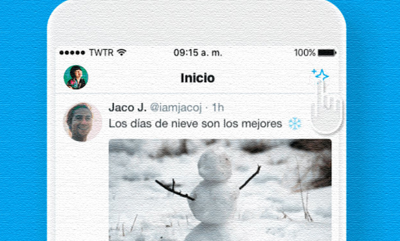 Twitter permite volver a la línea de tiempo cronológica