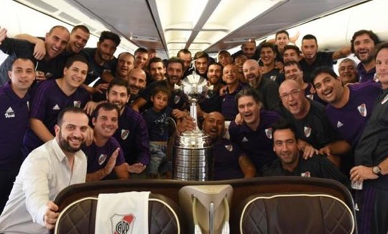 River festeja la Copa Libertadores en el Estadio Monumental