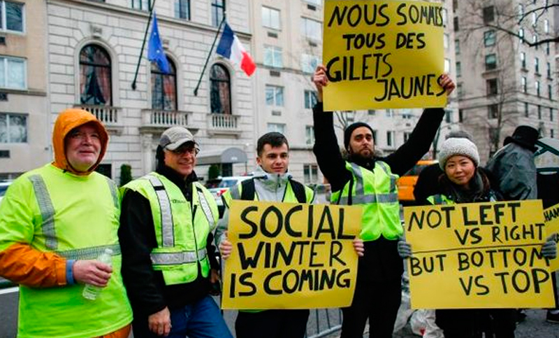 Macron llama al «orden y la concordia» luego de nueva jornada de protesta de los chalecos amarillos
