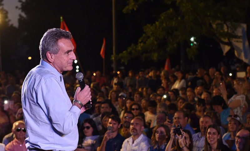 Rossi lanzó su candidatura presidencial con un acto en Rosario