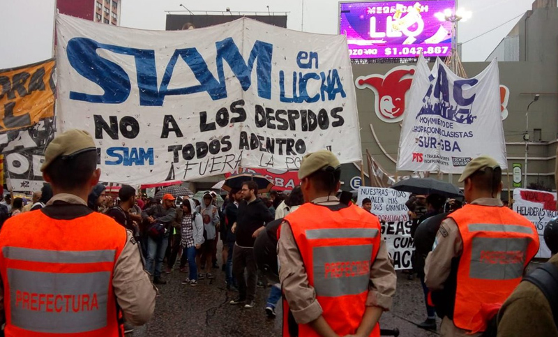 Trabajadores de Siam reclamaron la reincorporación de 165 empleados