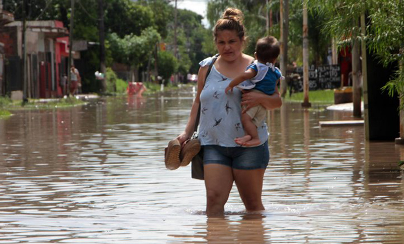 En Chaco hay más de 1.400 evacuados debido a las fuertes precipitaciones