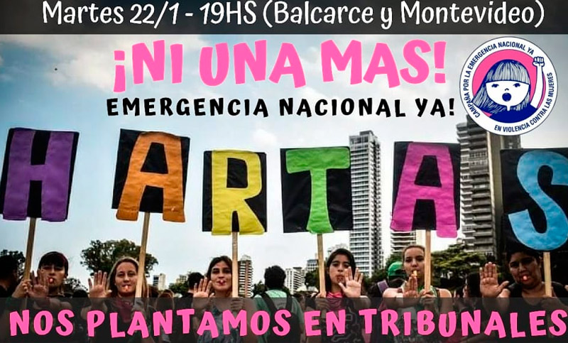 Ronda de antorchas en reclamo de medidas para frenar la violencia contra las mujeres