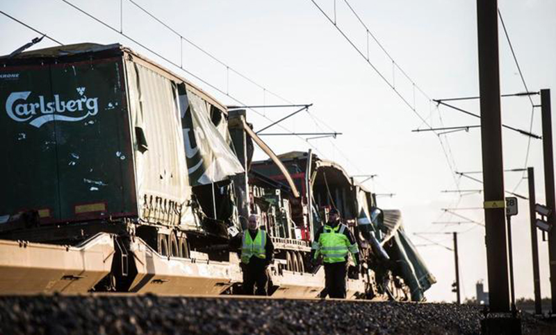 Seis muertos en un accidente de tren en Dinamarca